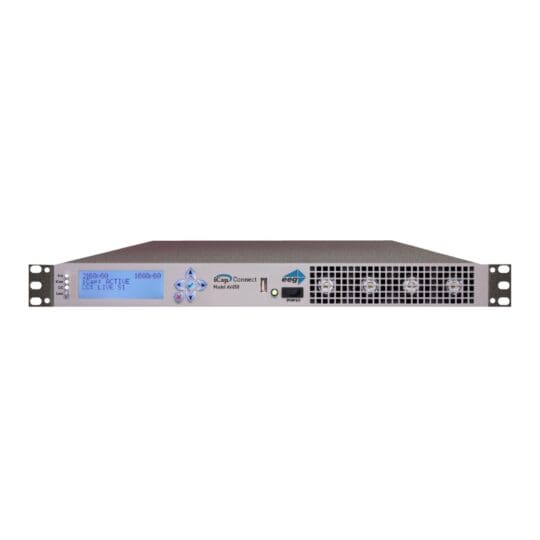 iCap Encode 4K AV650 UHD 12G-SDI caption encoder with front display panel.